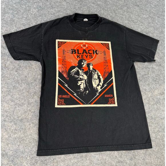 Black Keys America Tour 2012 Anaheim Los Angeles Concert Graphic Tee Shirt-Med - Picture 1 of 8